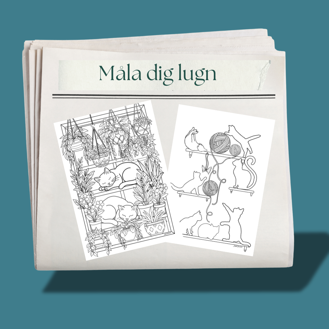 Måla dig lugn - digitala målarsidor 2-pack