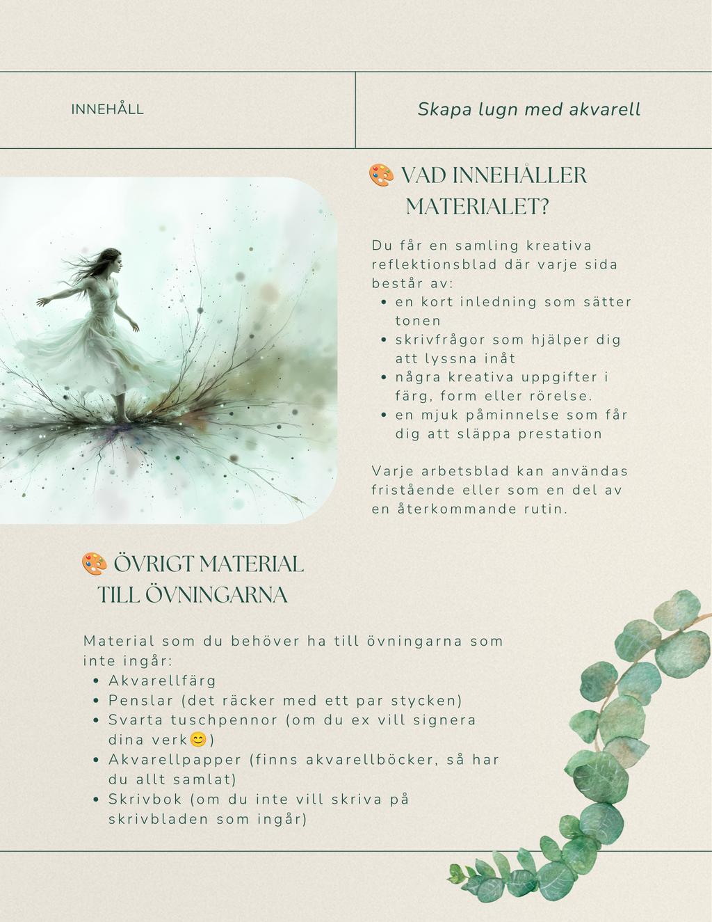 E-bok: Skapa lugn med akvarell